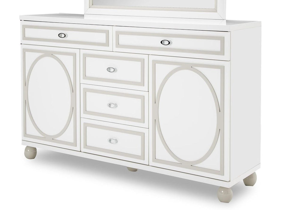 AICO Sky Tower Dresser in White Cloud - Royal Furniture & Gifts (MI) - Multi Location