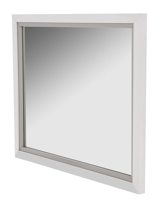 AICO Sky Tower Dresser Mirror in White Cloud - Royal Furniture & Gifts (MI) - Multi Location