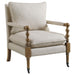 Dempsy Upholstered Accent Chair with Casters Beige - Royal Furniture & Gifts (MI) - Multi Location