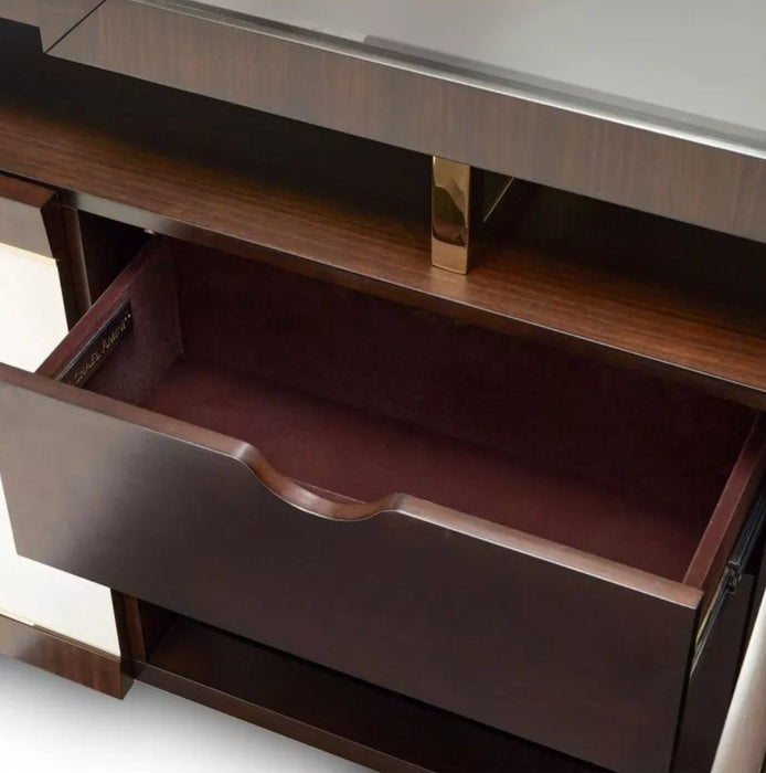AICO Belmont Place Buffet with China Top in Espresso