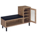 Teller 1-door Entryway Shoe Storage Cabinet Natural Oak - Royal Furniture & Gifts (MI) - Multi Location
