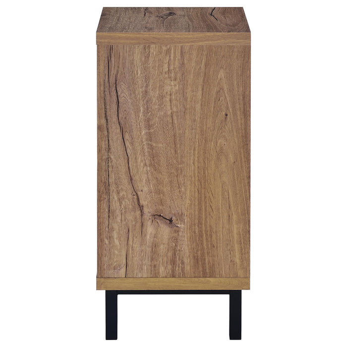 Teller 1-door Entryway Shoe Storage Cabinet Natural Oak - Royal Furniture & Gifts (MI) - Multi Location