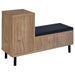 Teller 1-door Entryway Shoe Storage Cabinet Natural Oak - Royal Furniture & Gifts (MI) - Multi Location