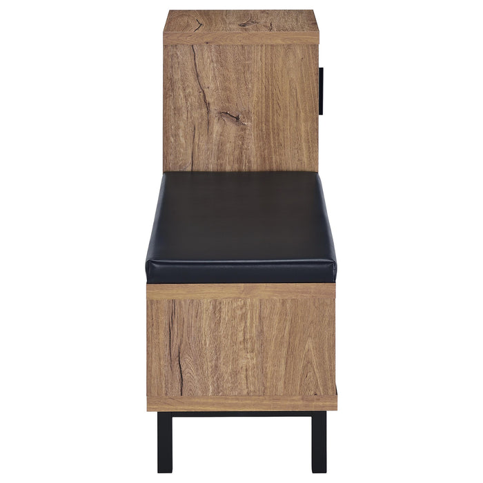 Teller 1-door Entryway Shoe Storage Cabinet Natural Oak - Royal Furniture & Gifts (MI) - Multi Location