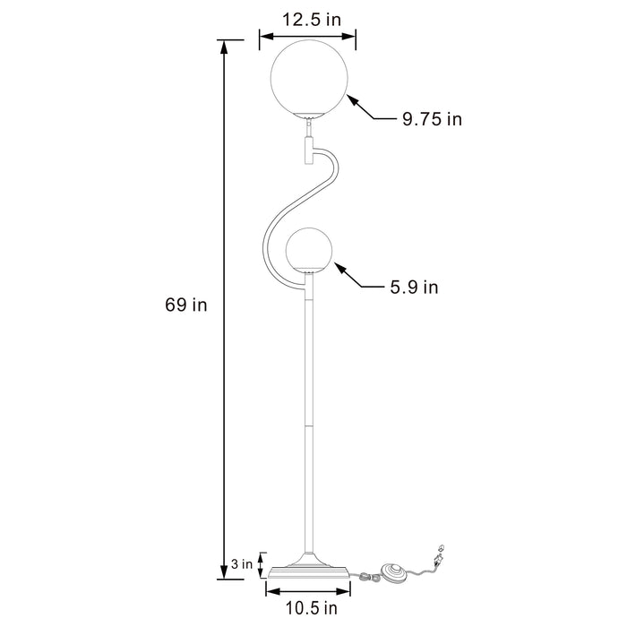 Dacki Floor Lamp - Royal Furniture & Gifts (MI) - Multi Location