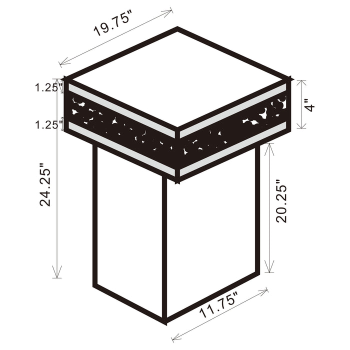 Elora Side Table - Royal Furniture & Gifts (MI) - Multi Location