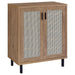Teller 2-door Shoe Storage Cabinet Natural Oak - Royal Furniture & Gifts (MI) - Multi Location