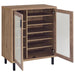 Teller 2-door Shoe Storage Cabinet Natural Oak - Royal Furniture & Gifts (MI) - Multi Location