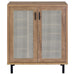 Teller 2-door Shoe Storage Cabinet Natural Oak - Royal Furniture & Gifts (MI) - Multi Location