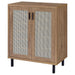Teller 2-door Shoe Storage Cabinet Natural Oak - Royal Furniture & Gifts (MI) - Multi Location