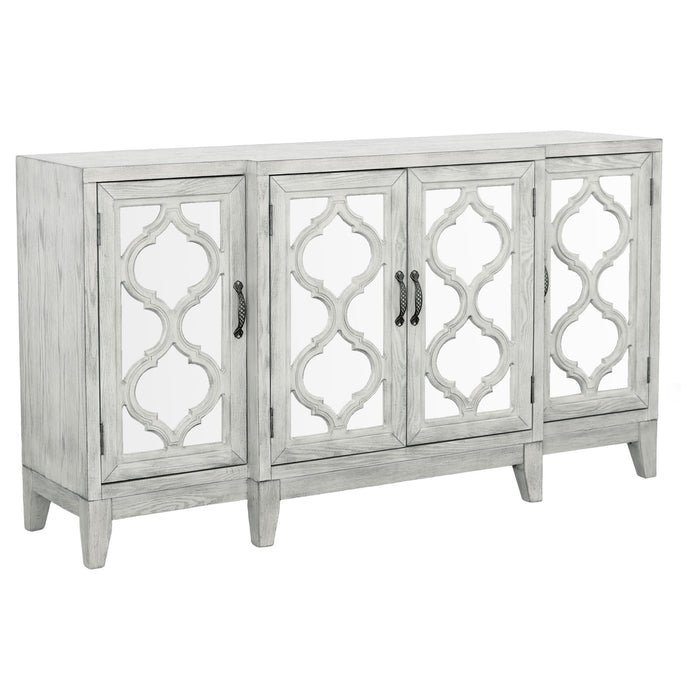 Mckellen 4-door Accent Cabinet Antique White - Royal Furniture & Gifts (MI) - Multi Location