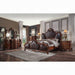 Picardy PU & Cherry Oak Queen Bed - Royal Furniture & Gifts (MI) - Multi Location