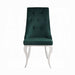 Dekel Green Fabric & Stainless Steel Side Chair - Royal Furniture & Gifts (MI) - Multi Location