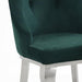 Dekel Green Fabric & Stainless Steel Side Chair - Royal Furniture & Gifts (MI) - Multi Location