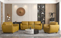 Valeria Mustard Leather Sofa - Royal Furniture & Gifts (MI) - Multi Location