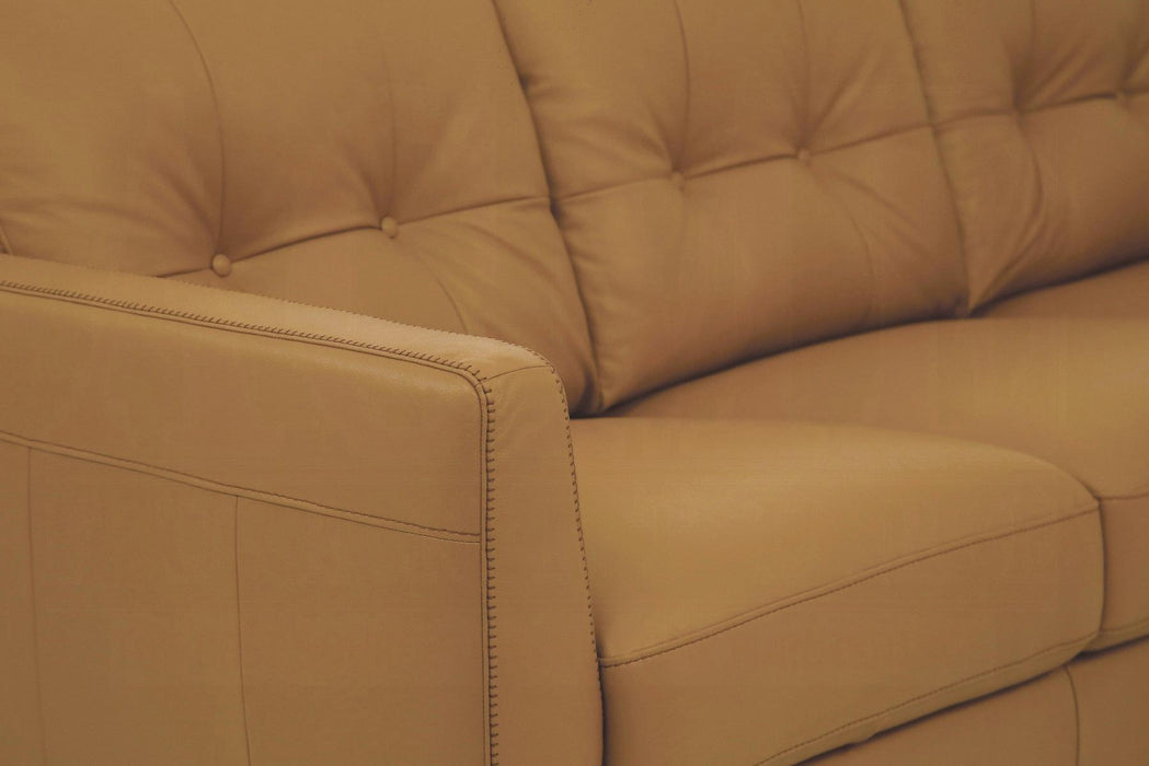 Radwan Camel Leather Sofa - Royal Furniture & Gifts (MI) - Multi Location