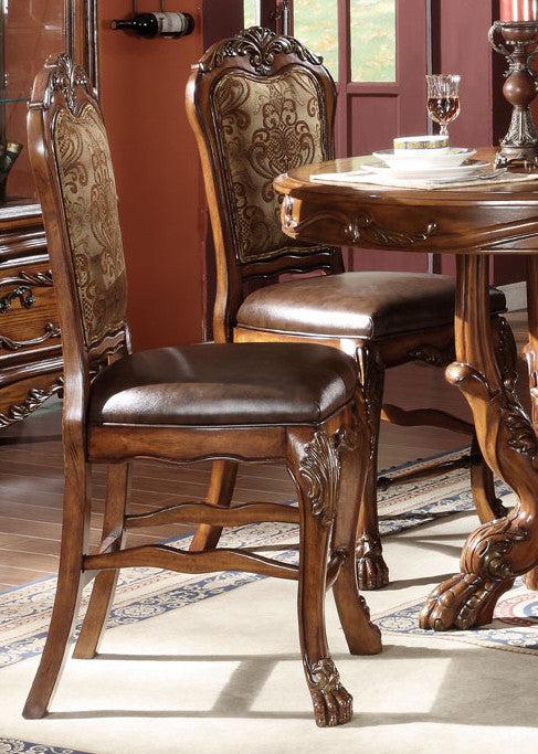 Acme Dresden Counter Height Dining Chairs in Brown Cherry Oak 12162 (Set of 2) - Royal Furniture & Gifts (MI) - Multi Location