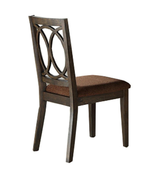 Acme Furniture Jameson Side Chair (Set of 2) in Brown Fabric & Espresso 62322 - Royal Furniture & Gifts (MI) - Multi Location