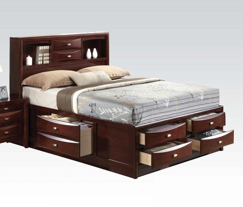 Acme Ireland Queen Storage Bed in Brown 21600Q - Royal Furniture & Gifts (MI) - Multi Location