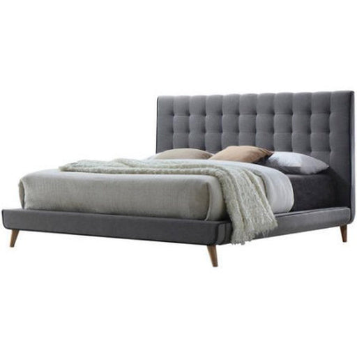 Acme Valda Queen Upholstered Bed in Gray 24520Q - Royal Furniture & Gifts (MI) - Multi Location
