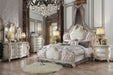 Picardy Fabric & Antique Pearl Eastern King Bed - Royal Furniture & Gifts (MI) - Multi Location