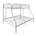 Tritan White Bunk Bed (Twin/Full) - Royal Furniture & Gifts (MI) - Multi Location