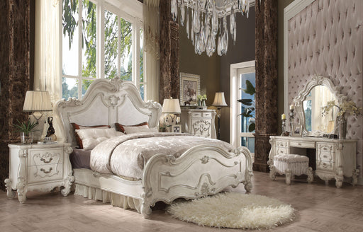 Versailles Bone White Queen Bed - Royal Furniture & Gifts (MI) - Multi Location