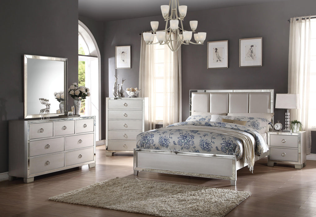 Voeville II Platinum PU & Platinum Queen Bed - Royal Furniture & Gifts (MI) - Multi Location