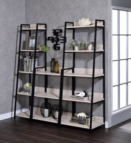 Wendral Natural & Black Bookshelf (5-Tier, 23"L) - Royal Furniture & Gifts (MI) - Multi Location