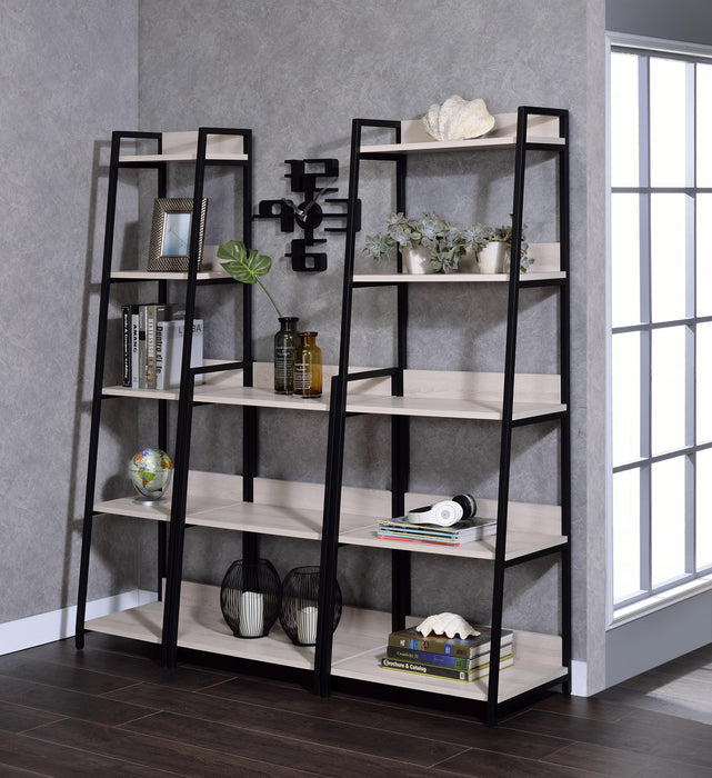 Wendral Natural & Black Bookshelf (5-Tier, 23"L) - Royal Furniture & Gifts (MI) - Multi Location