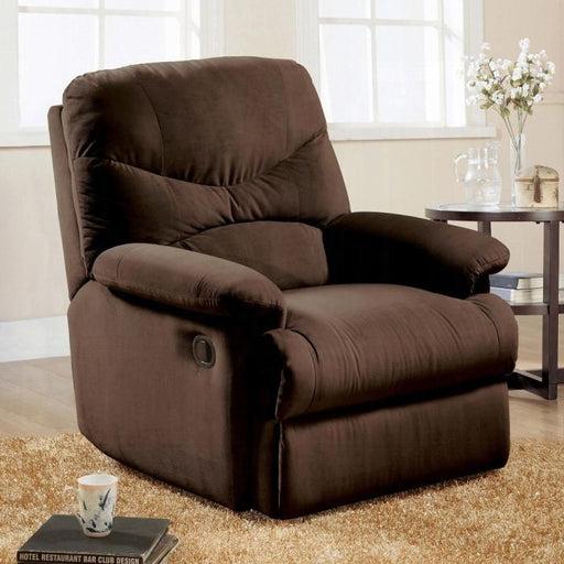 Arcadia Chocolate Microfiber Recliner (Motion) - Royal Furniture & Gifts (MI) - Multi Location