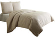 Dash 3-pc Queen Coverlet Set in Natural - Royal Furniture & Gifts (MI) - Multi Location