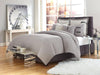 Fusion 8-pc King Duvet Set in Gray - Royal Furniture & Gifts (MI) - Multi Location