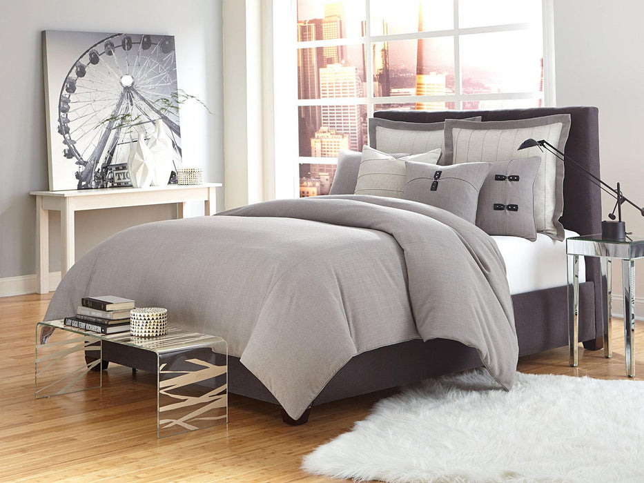 Fusion 8-pc King Duvet Set in Gray - Royal Furniture & Gifts (MI) - Multi Location
