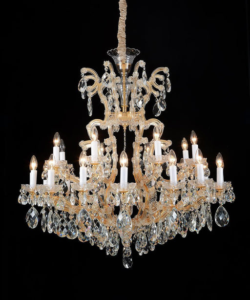 Lighting La Scala 25 Light Chandelier in Cognac and Gold - Royal Furniture & Gifts (MI) - Multi Location