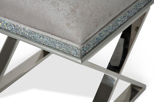 Melrose Plaza Vanity Bench in Dove - Royal Furniture & Gifts (MI) - Multi Location
