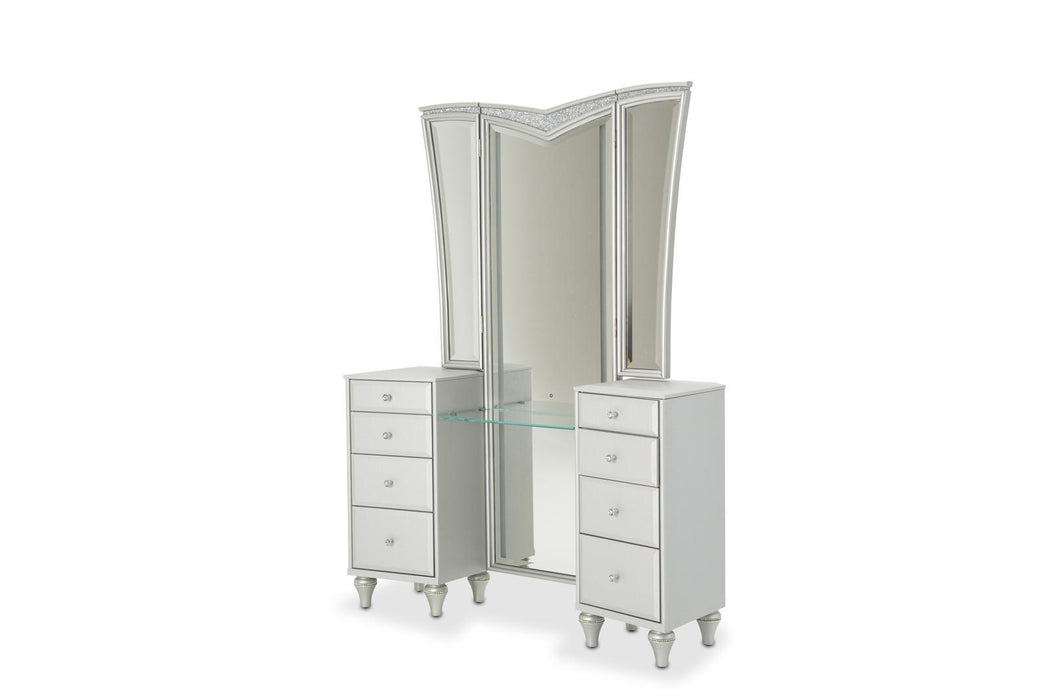 Melrose Plaza Vanity Mirror in Dove - Royal Furniture & Gifts (MI) - Multi Location