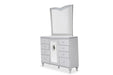 Melrose Plaza Wall Mirror in Dove - Royal Furniture & Gifts (MI) - Multi Location
