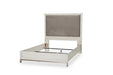 Menlo Station Queen Panel Bed w/ Fabric Insert in Eucalyptus - Royal Furniture & Gifts (MI) - Multi Location