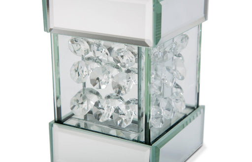 Montreal Mirrored/Crystal Candle Holders, Tall (2/pack) - Royal Furniture & Gifts (MI) - Multi Location