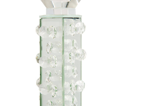 Montreal Slender Mirrored Crystal Candle Holder, Small(6/pack) - Royal Furniture & Gifts (MI) - Multi Location