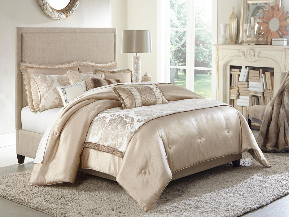 Palermo 10-pc King Comforter Set in Sand - Royal Furniture & Gifts (MI) - Multi Location