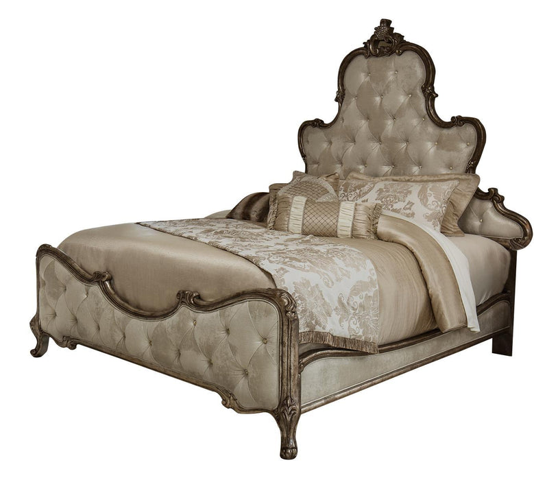 Platine de Royale Queen Panel Bed in Antique Platinum 09000QNPL3-101 - Royal Furniture & Gifts (MI) - Multi Location