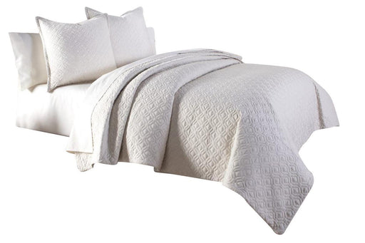 Taylor 3-pc Queen Coverlet/Duvet Set in Linen - Royal Furniture & Gifts (MI) - Multi Location