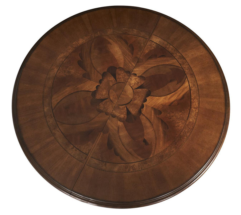 Villa Valencia Round Dining Table in Classic Chestnut 72001-55 - Royal Furniture & Gifts (MI) - Multi Location