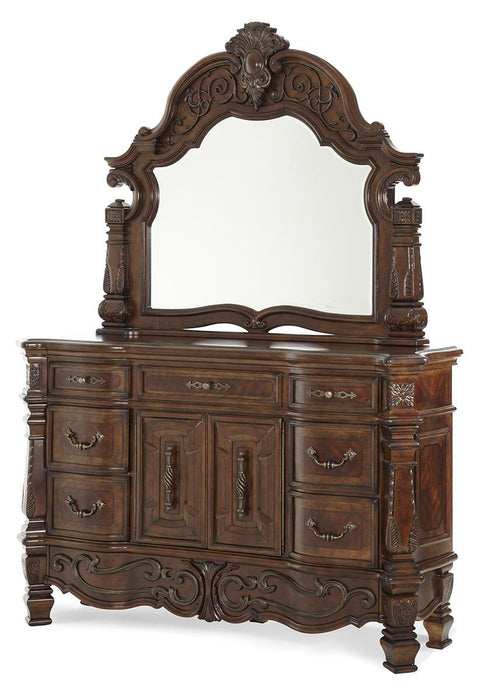 Windsor Court Dresser Mirror in Vintage Fruitwood - Royal Furniture & Gifts (MI) - Multi Location