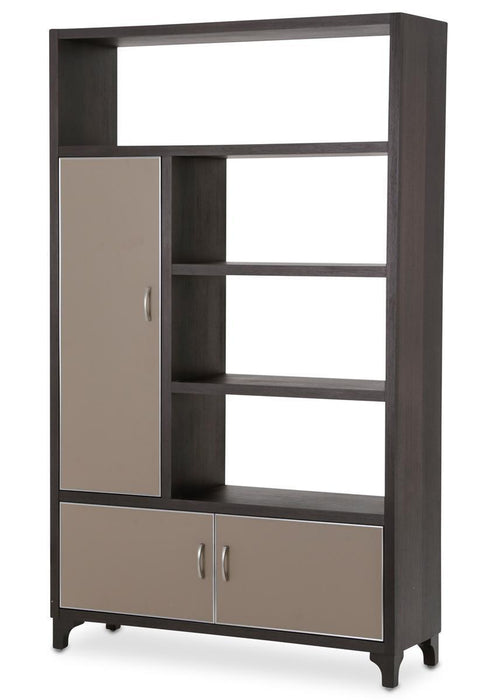 21 Cosmopolitan Left Bookcase in Taupe/Umber - Royal Furniture & Gifts (MI) - Multi Location
