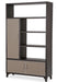 21 Cosmopolitan Left Bookcase in Taupe/Umber - Royal Furniture & Gifts (MI) - Multi Location