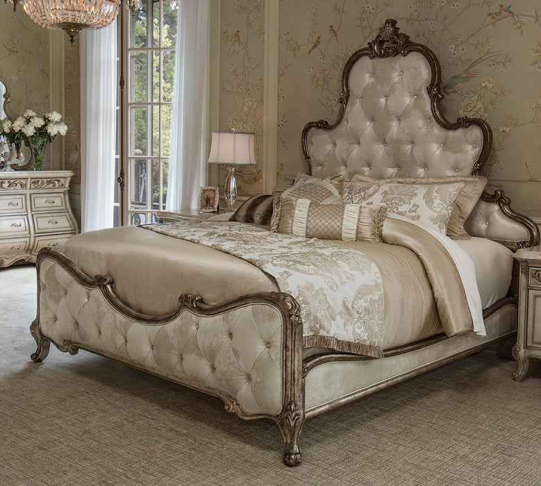 Platine de Royale Queen Panel Bed in Antique Platinum 09000QNPL3-101 - Royal Furniture & Gifts (MI) - Multi Location