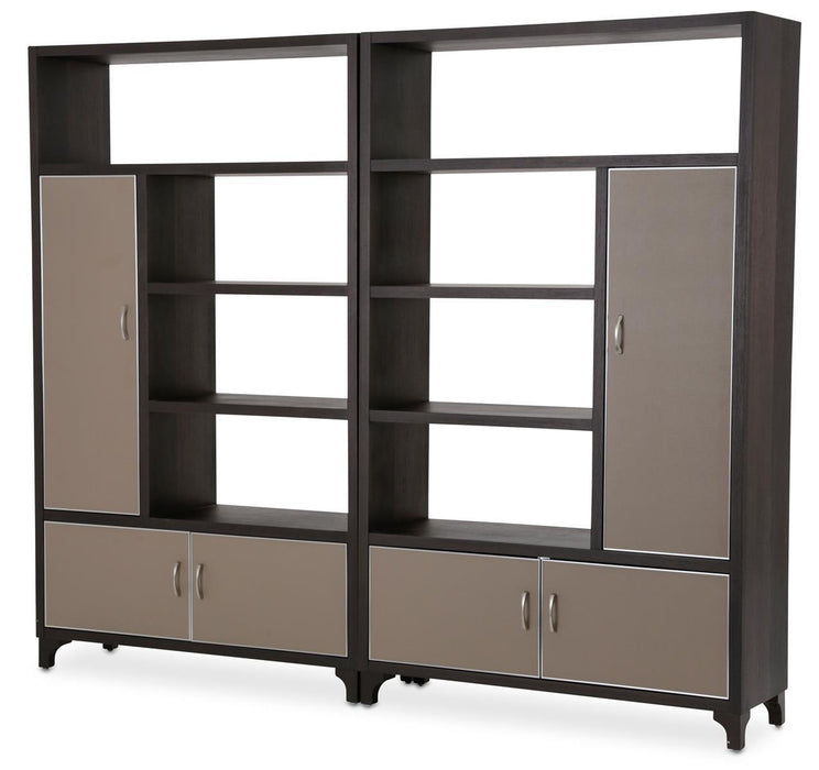 21 Cosmopolitan 2pc Bookcase in Umber/Taupe - Royal Furniture & Gifts (MI) - Multi Location